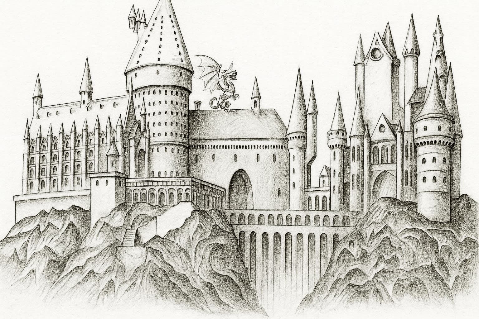 Hand-drawn pencil artwork
